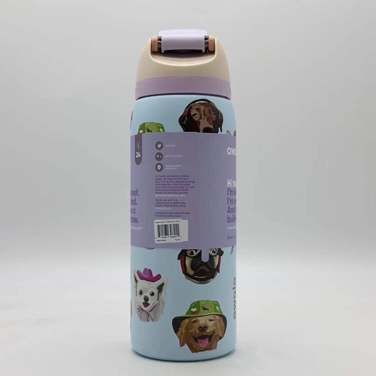 Insulated Stainless Steel Water Bottle 32oz Leak-Proof with FreeSip Spout