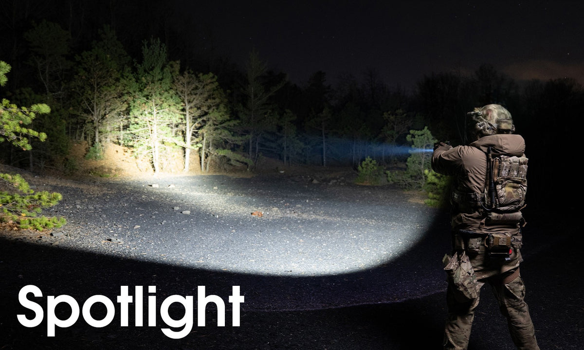 Rechargeable Mountable LED Tactical Flashlight 1200 Lumens for Rail Systems