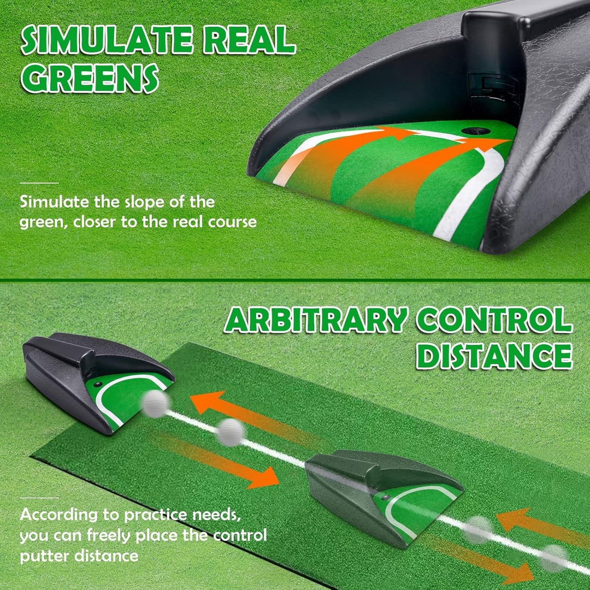 Portable Automatic Putting Cup with Auto-Return for Golf Practice