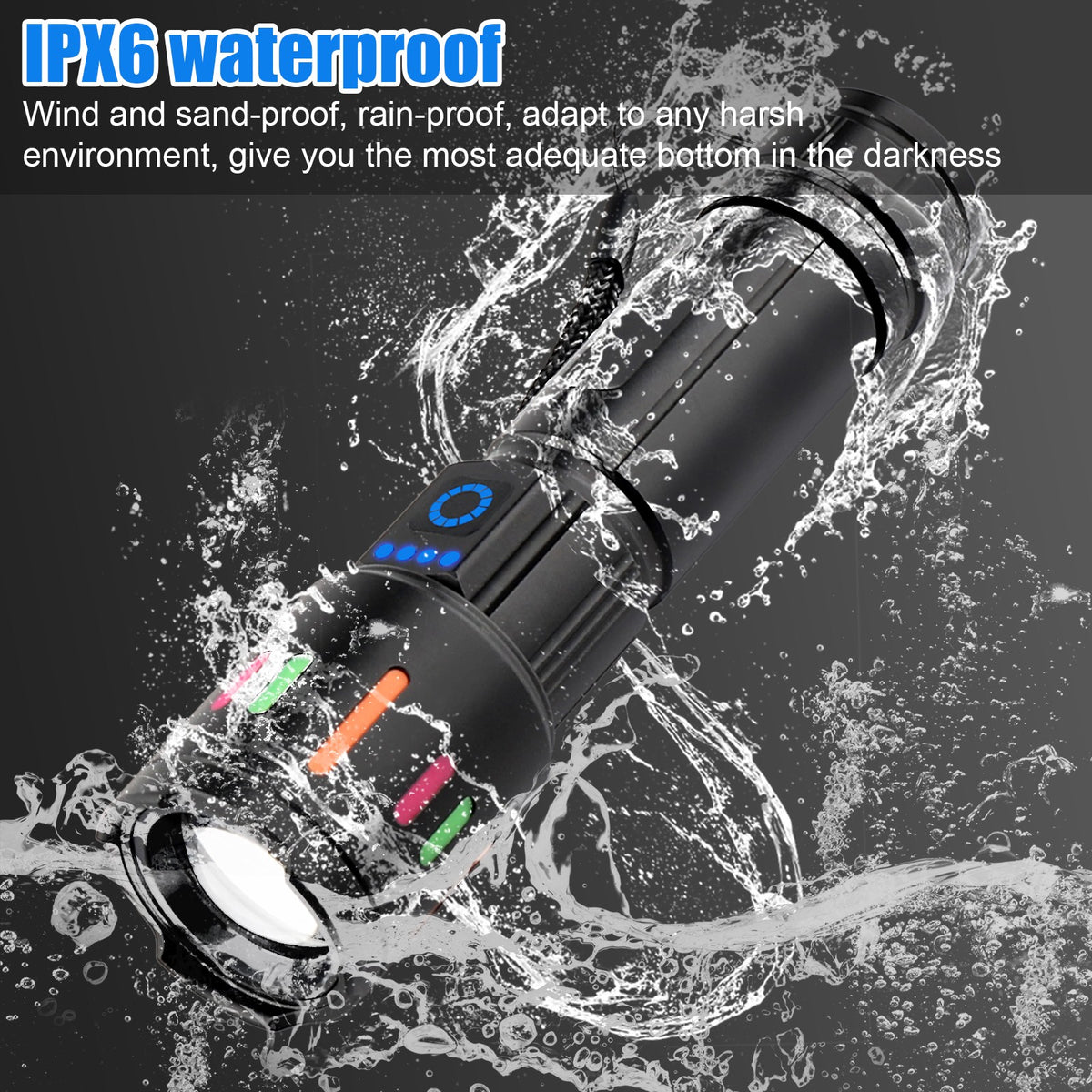 Super Bright Rechargeable LED Tactical Flashlight 350000000 Lumens Waterproof