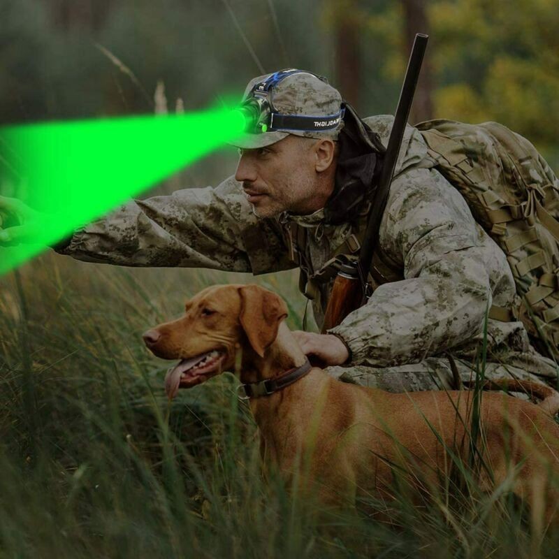 Rechargeable LED Headlamp for Hunting, Camping & Outdoor Activities