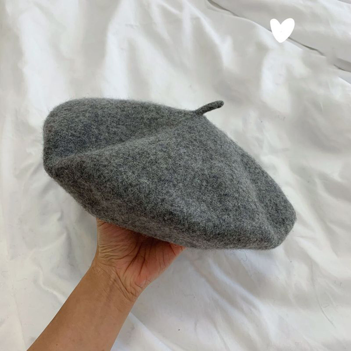 Women Casual Wool Beret Hat - Elegant French Style Solid Color Accessory