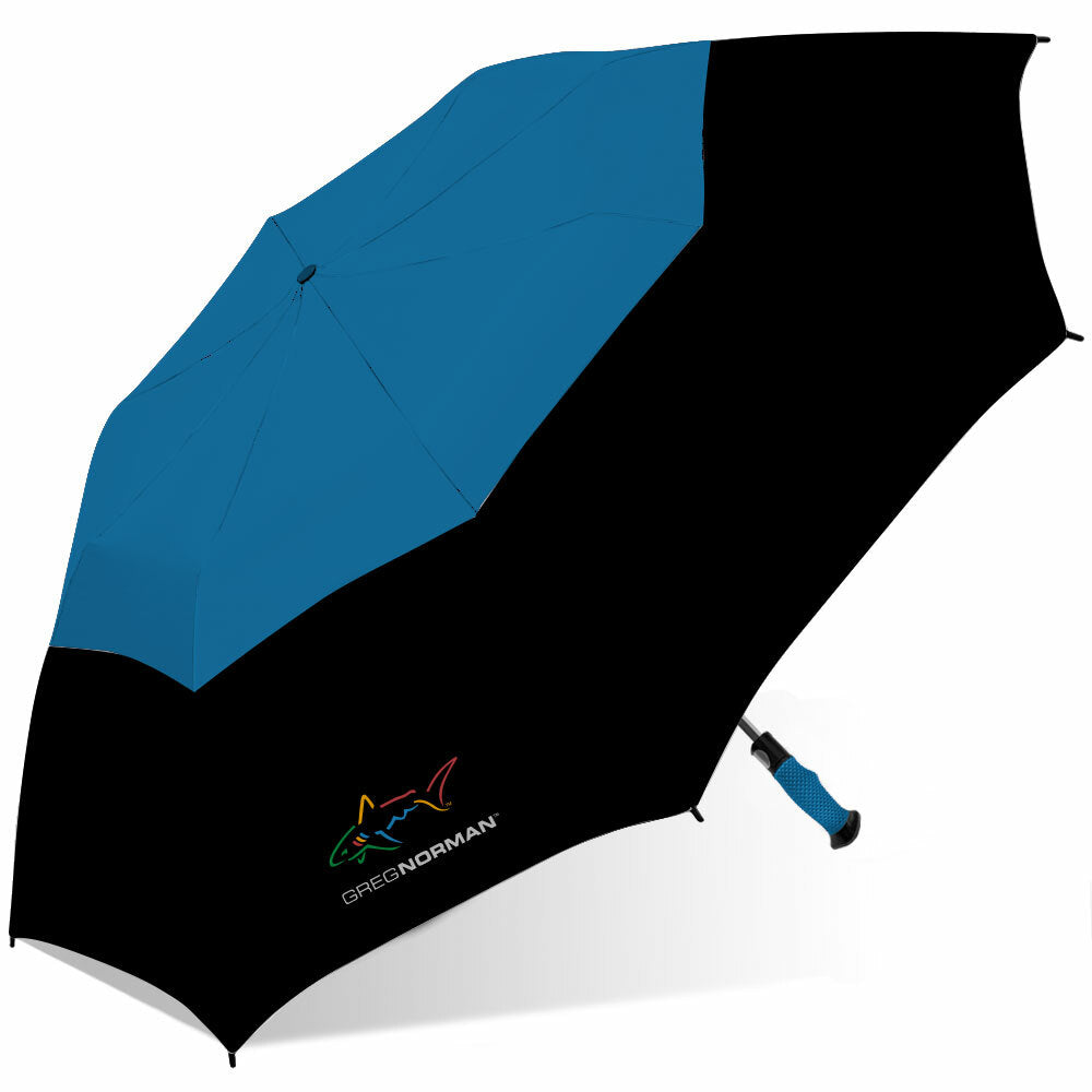 Greg Norman Shark 56-Inch Double Canopy Folding 2-Person Umbrella - All Colors