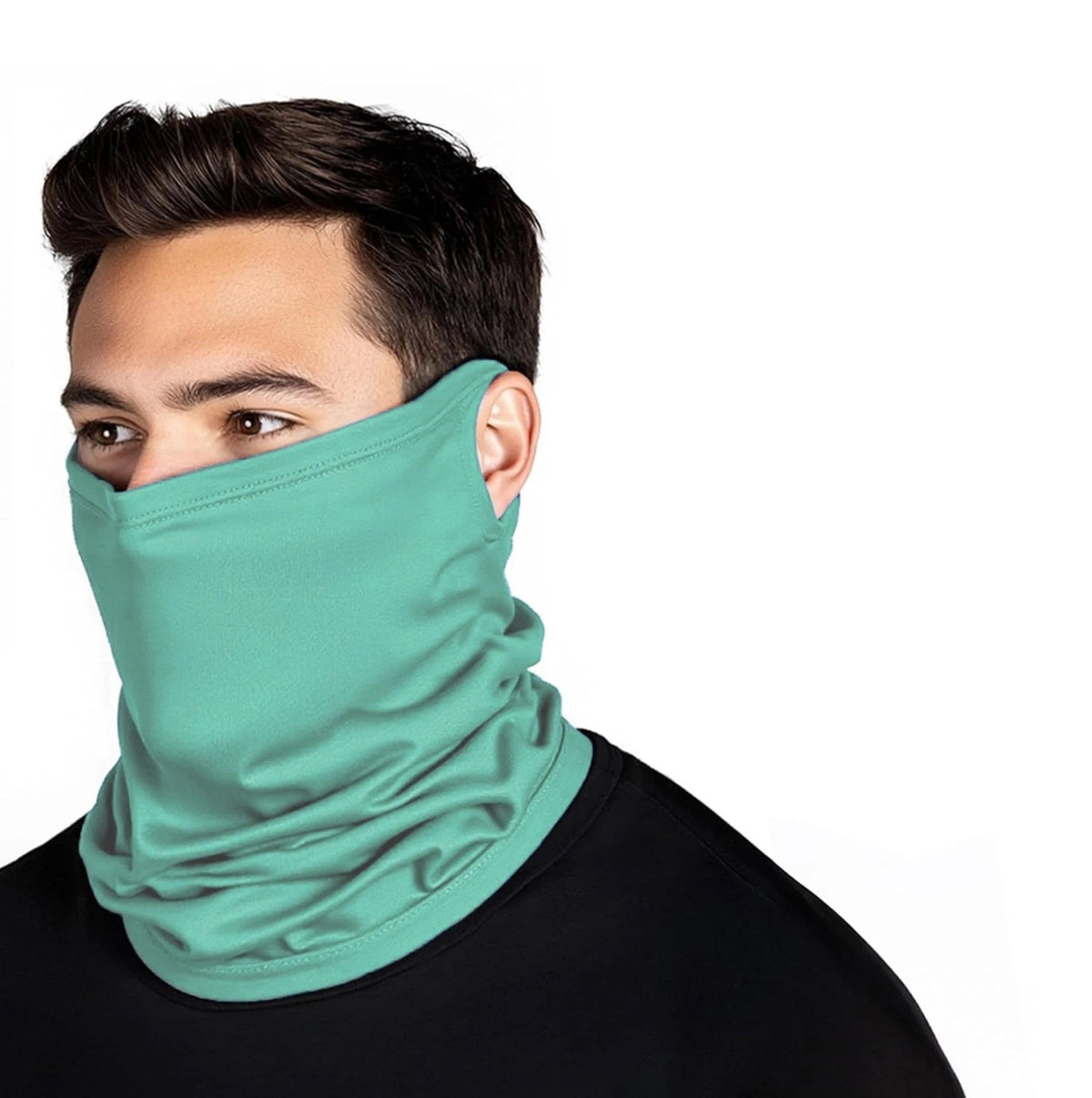 UV Protection Cooling Neck Gaiter Face Mask Scarf with Ear Loop
