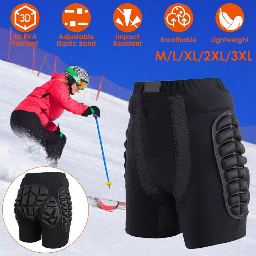 3D EVA Hip Padded Impact Shorts for Ski Snowboard Skateboard Protection