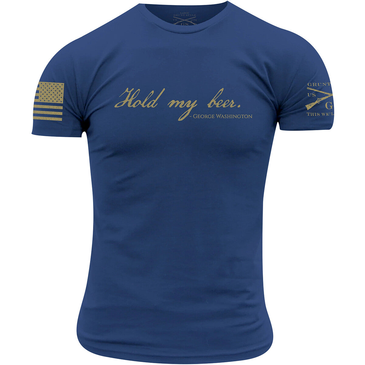 Hold My Beer T-Shirt - Cool Blue Graphic Tee for Men and Women
