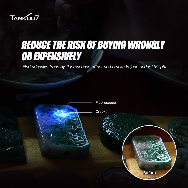 365nm UV Flashlight for Leak Detection Pet Urine & Curing Resin
