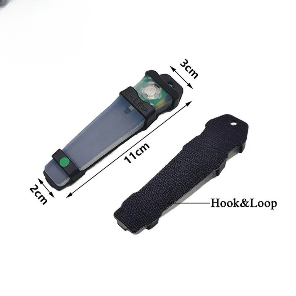 LED Helmet Signal Light with Clip-On Mount for Safety and Visibility