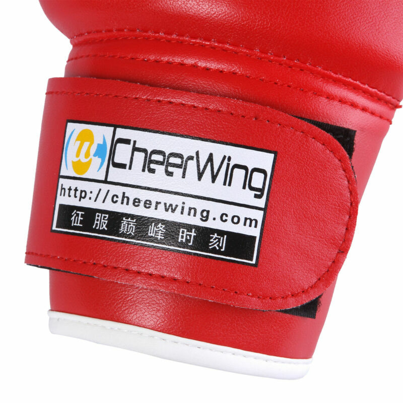 Kids Boxing Gloves 4oz PU Leather Sparring Training MMA Gloves for Children 5-10 Years