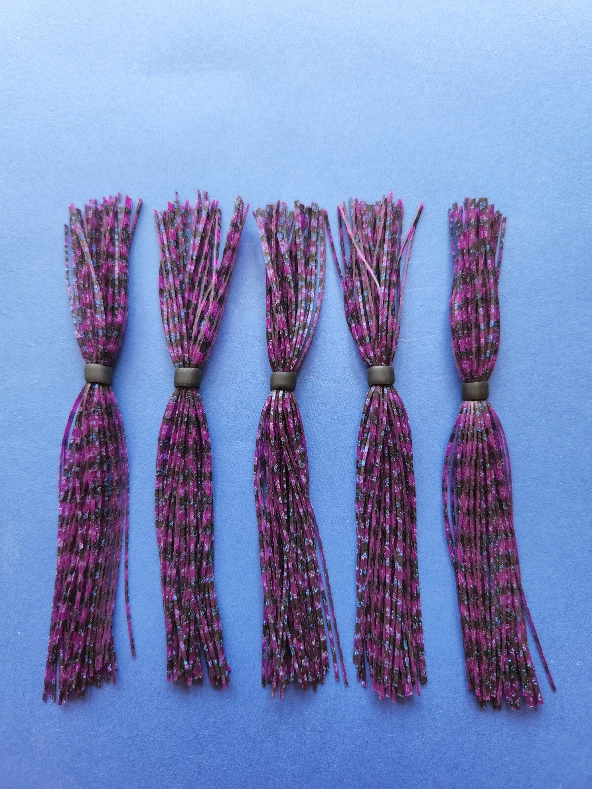 Purple Fish Scale Silicone Skirt for Spinnerbaits, Buzzbaits & Jigs - Bass Fishing Tackle