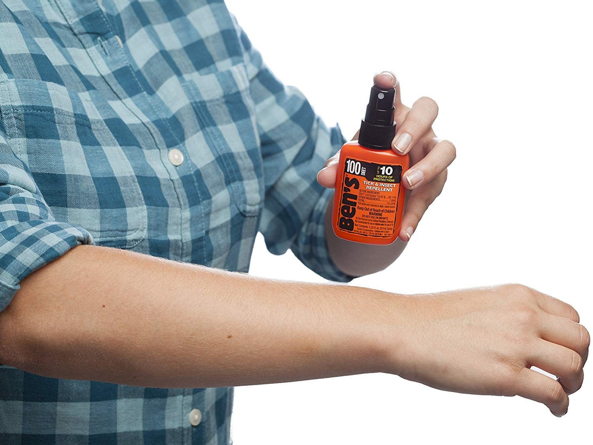 Ben's 100 Deet Tick & Insect Repellent Spray - 3 Pack, 1.25 Oz Each