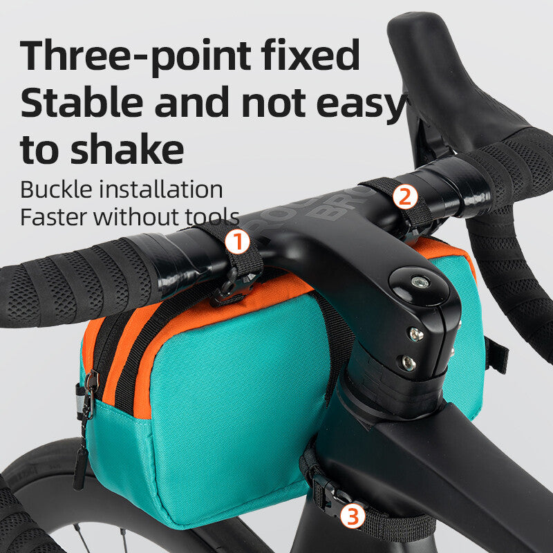 Cycle Handlebar & Frame Bag Set with Waterproof Pouch for Bikes