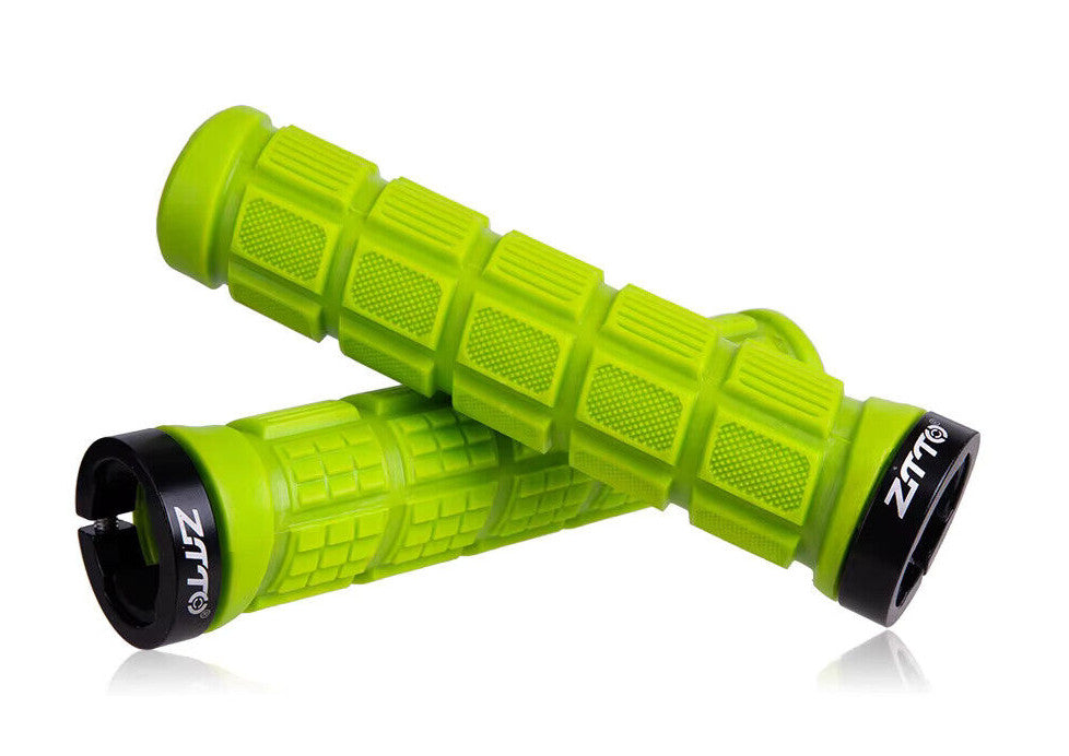 Lock-On Bicycle Handlebar Grips Rubber Shock-Proof Anti-Slip Comfort MTB Road