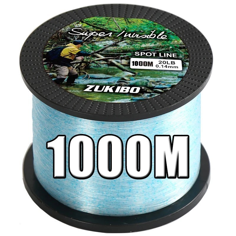Super Strong Monofilament Fishing Line 500m-2000m Spotted Invisible Tackle