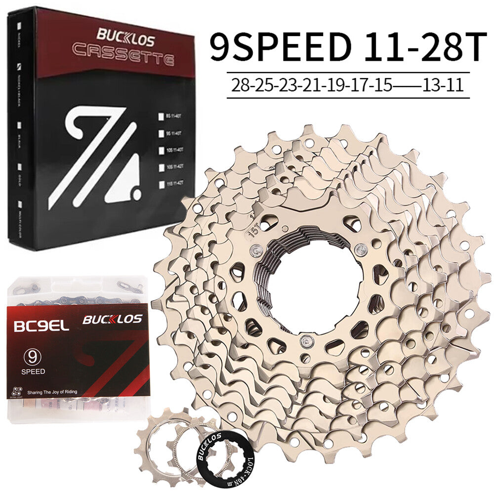 Bike Cassette and Chain Set for Shimano SRAM 8-12 Speed, 11-52T