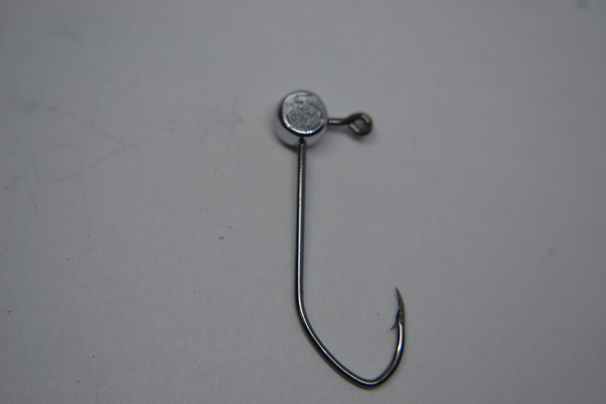 1/32 Free Style Pill Head Jig Head #2 Black Mustad Sickle Jig Tying 100