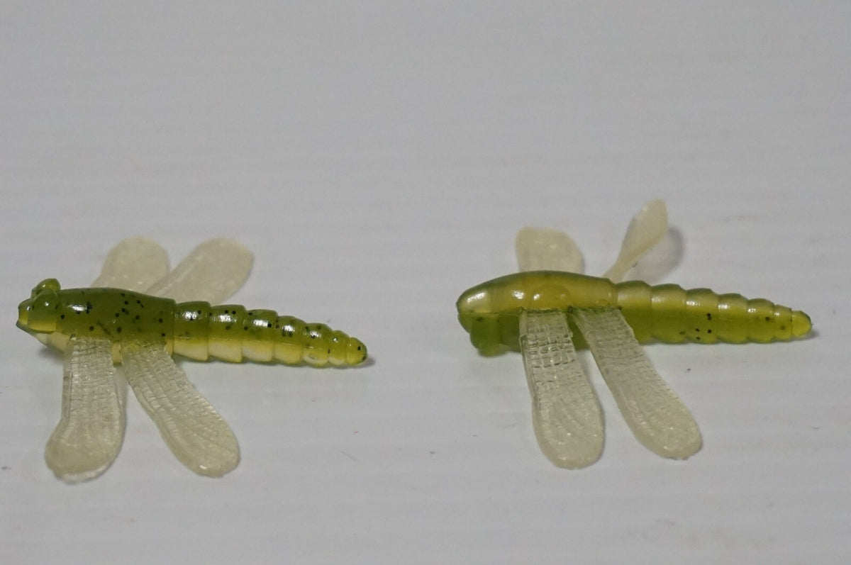 50 Pcs 2-Inch Dragonfly Soft Plastic Fishing Lures Multiple Colors