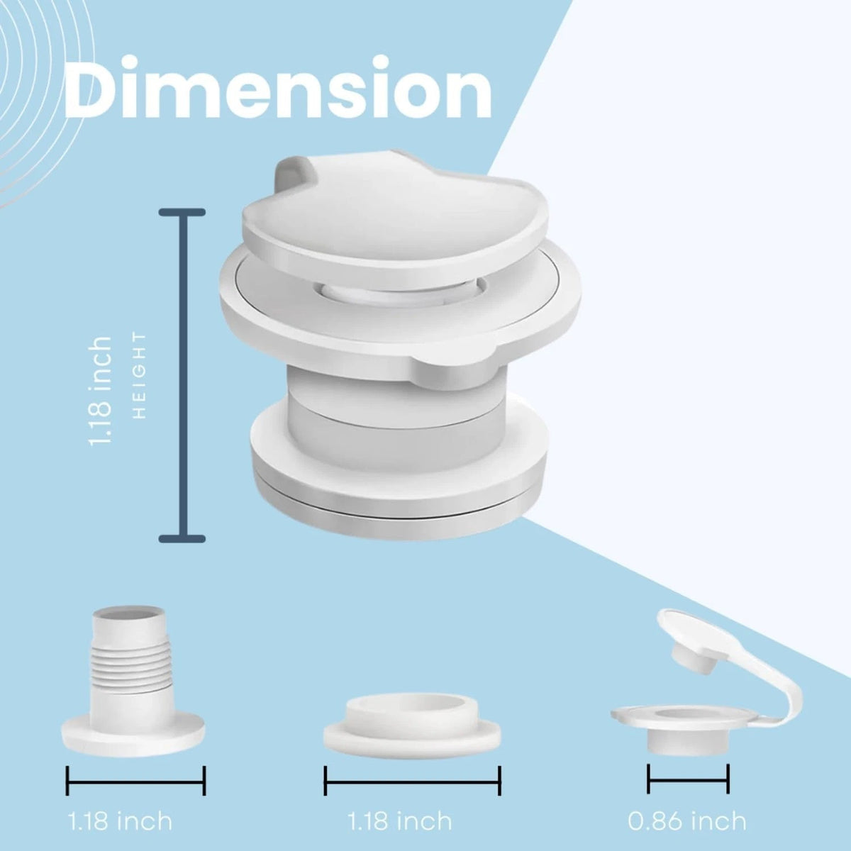 2 Pack 1-Inch Cooler Drain Plug Replacement Kit Leak-Proof with Gasket & Cover