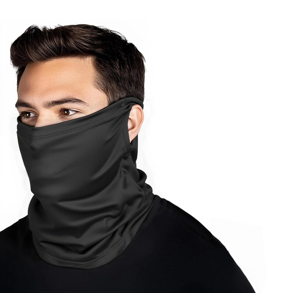 UV Protection Cooling Neck Gaiter Face Mask Scarf with Ear Loop