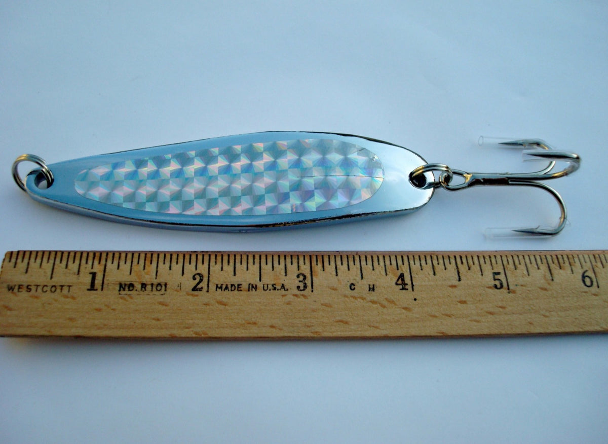 4 Pcs 2oz Casting Crocodile Fishing Spoons Trolling Lures - Multi Color
