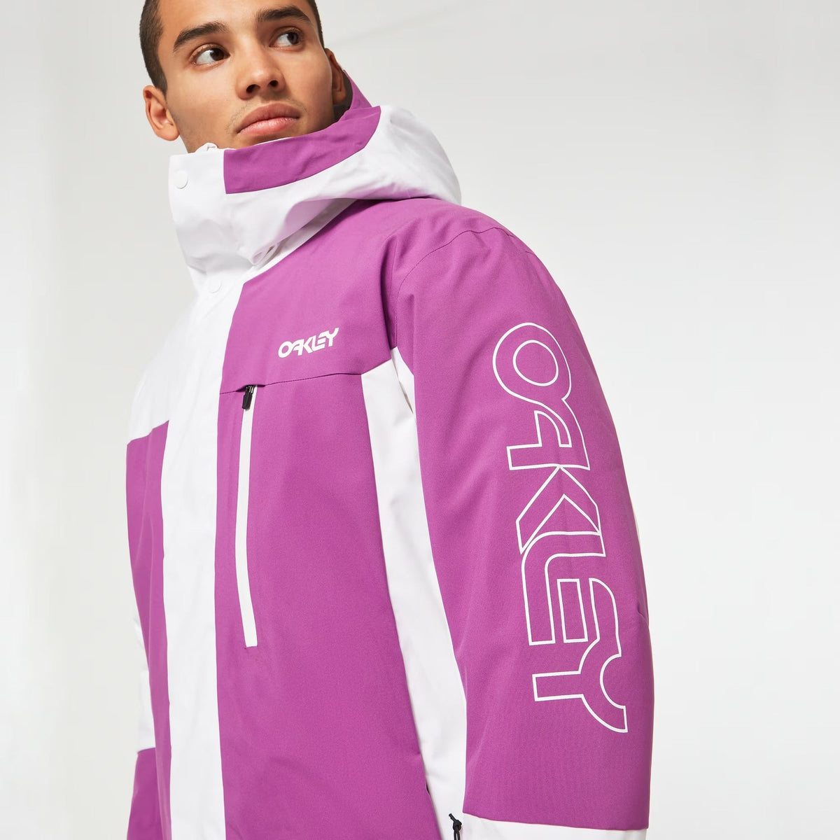 Men's Insulated Oakley TNP TBT Jacket - Ultra Purple/White