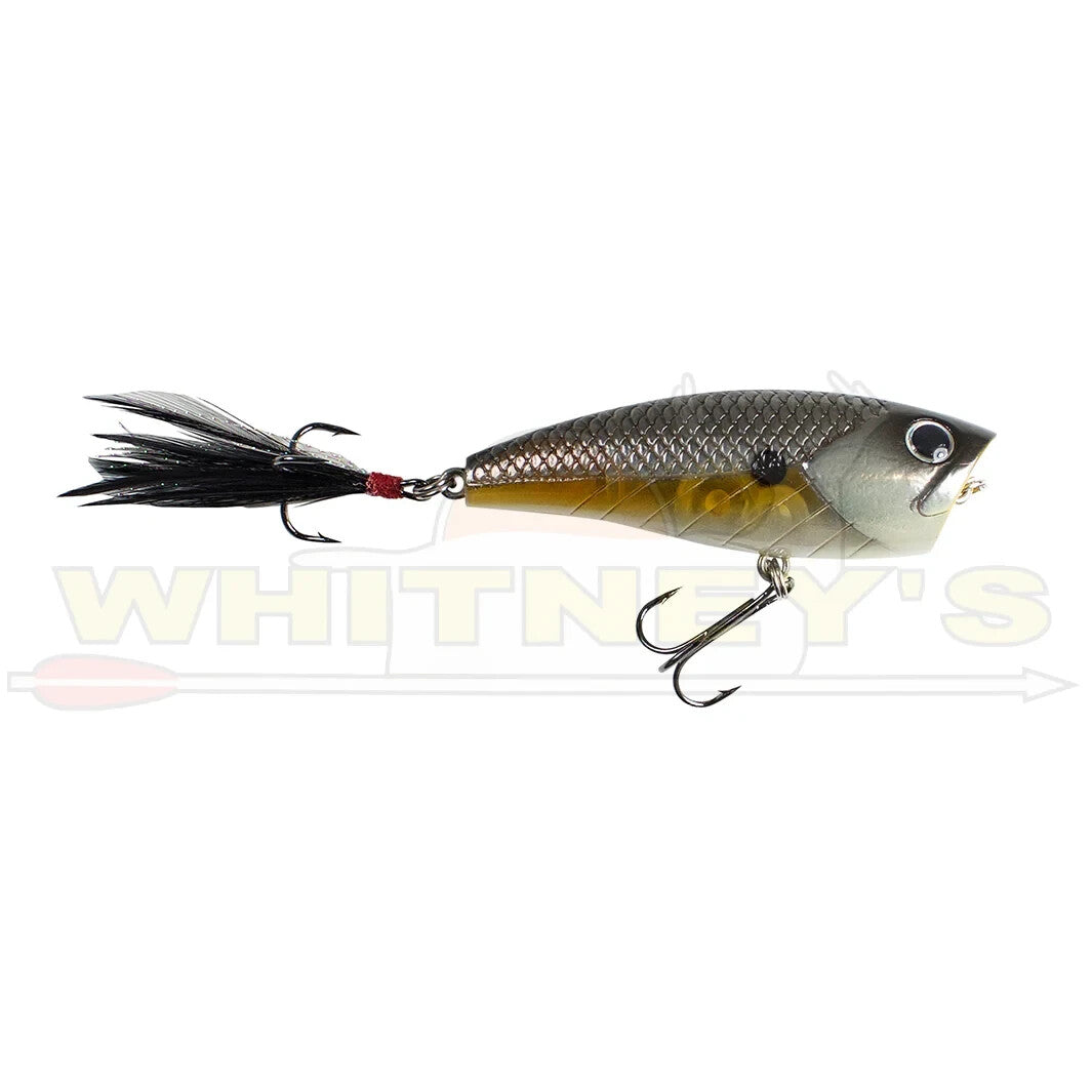 Fishing Impact Popper Lure - 2.5 Inch, 1/3 Oz, Silver Side