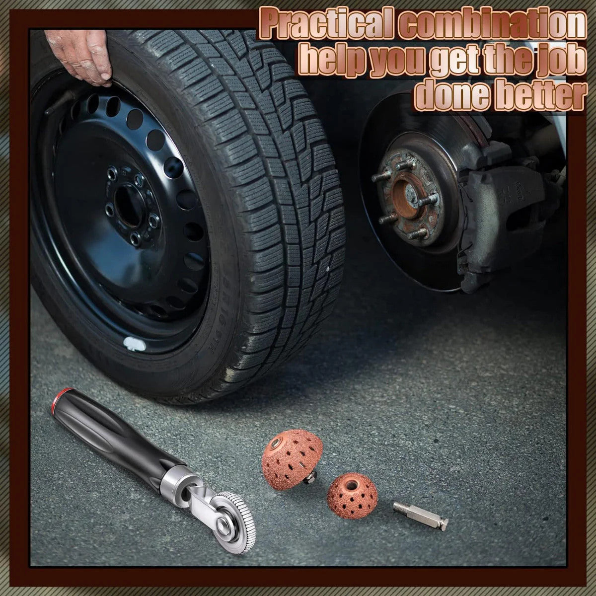Car and Truck Tire Repair Patch Kit with Tools - Durable & Easy to Use