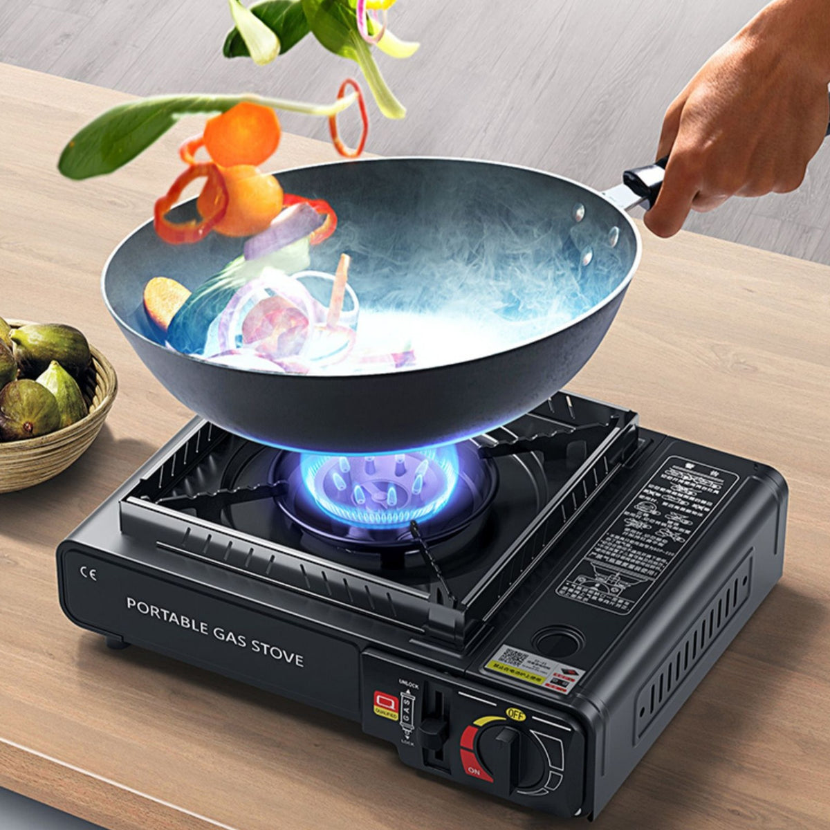 Portable Camping Stove with Carrying Case for Hiking and Emergencies