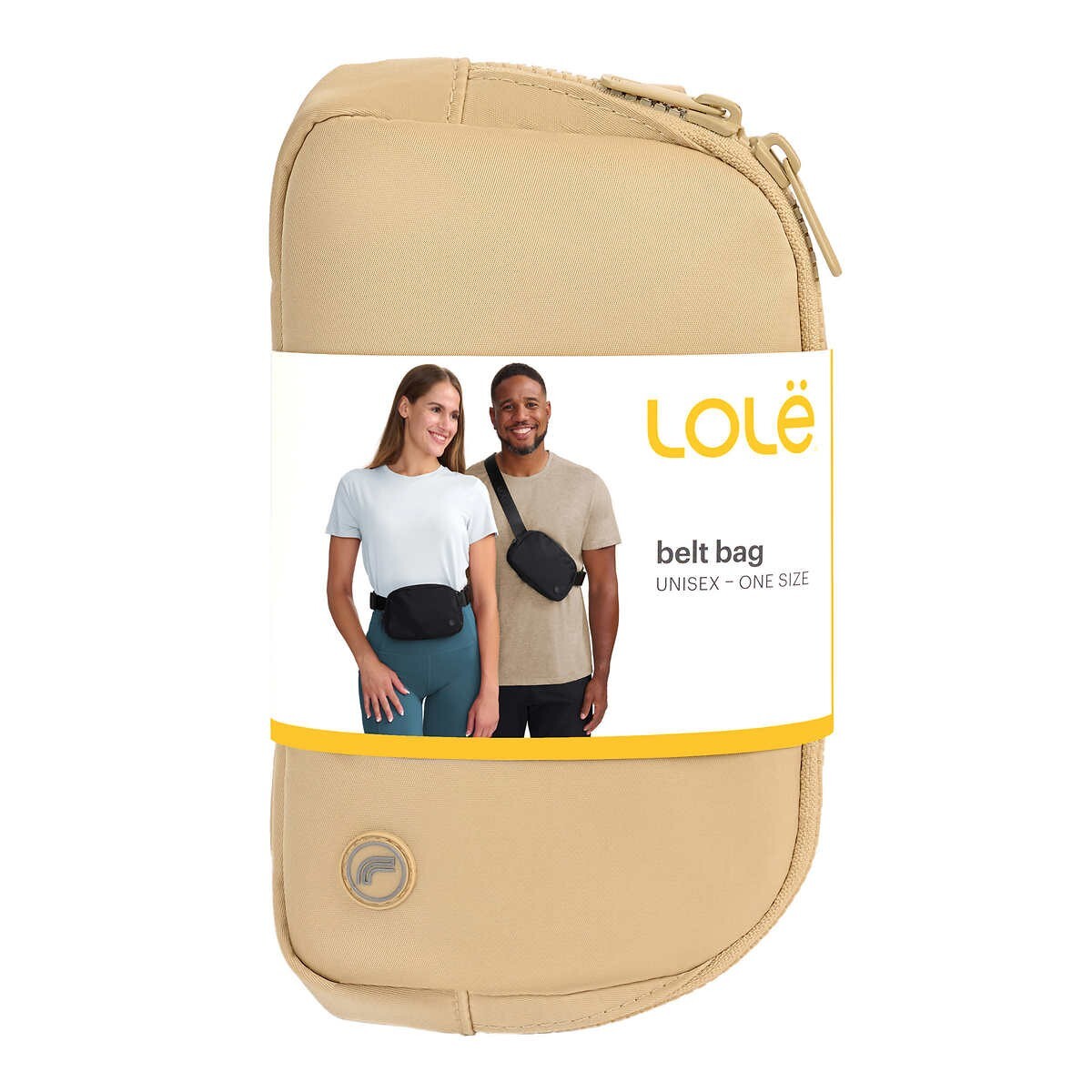 Unisex Belt Bag with Adjustable Strap - Tan Fanny Pack for Waist, Crossbody