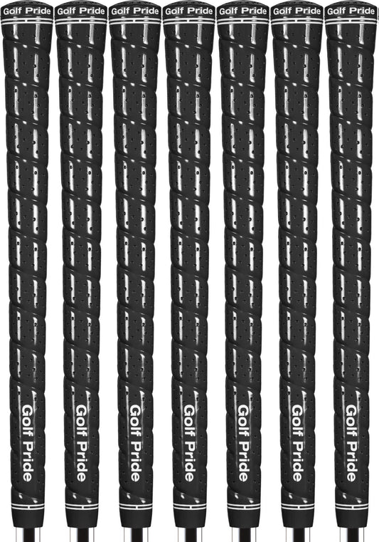 Golf Pride Tour Wrap 2G Jumbo Black Golf Grip Set of 7 - High Tack