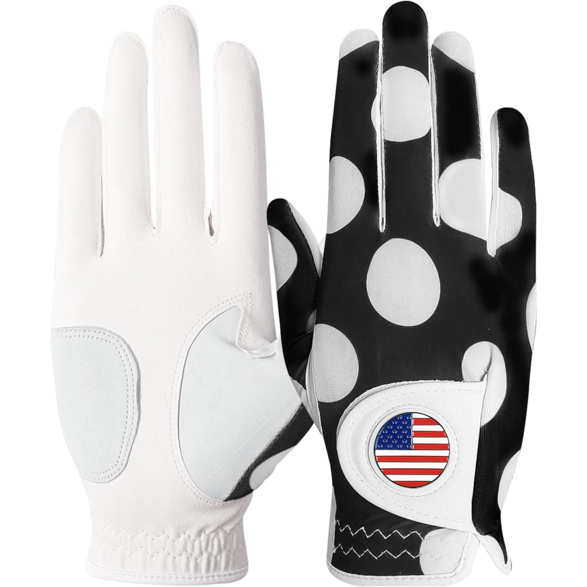 Women's Golf Glove with Ball Marker, Lightweight Breathable Fit
