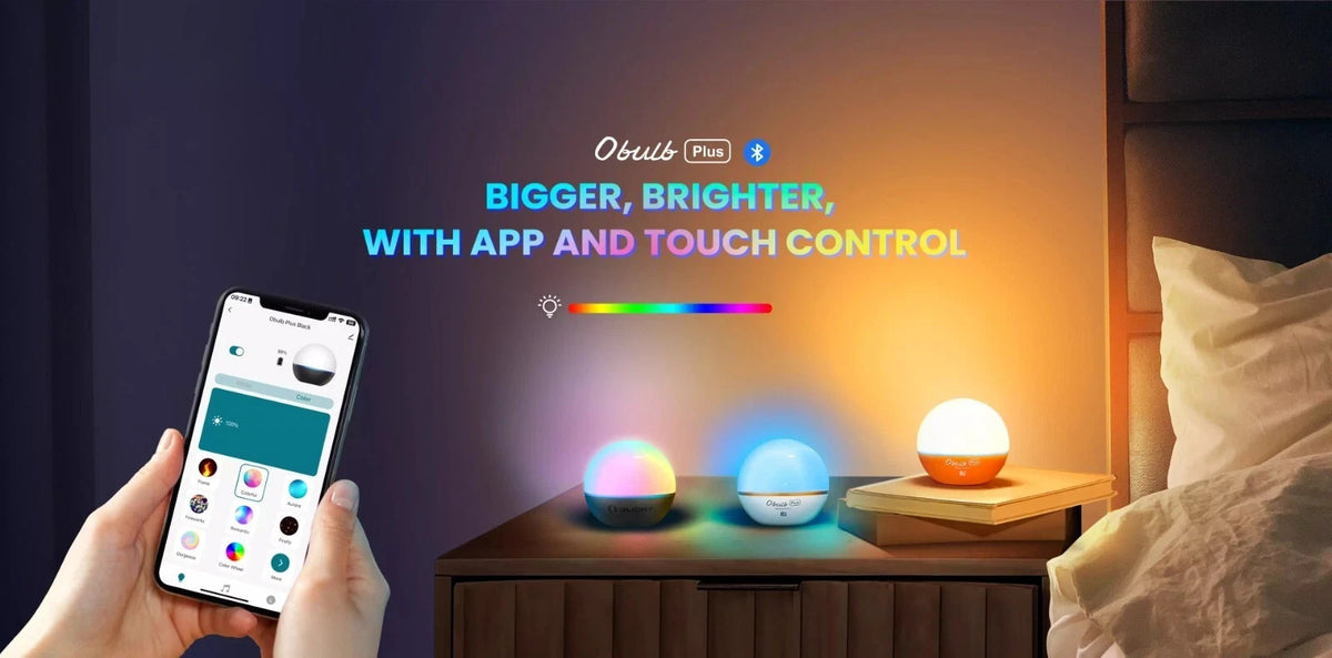 Rechargeable RGB LED Light with Magnetic Base - Obulb Pro S