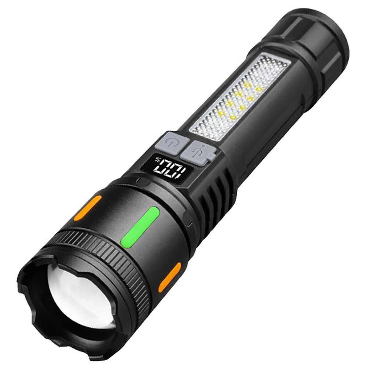 High Power LED Tactical Flashlight 99000000 Lumens Rechargeable Work Light