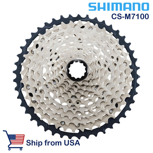 Shimano SLX CS-M7100 12-Speed Micro-Spline Bicycle Cassette 10-45T Black/Silver