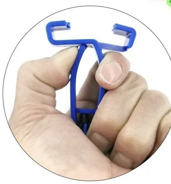 Blue Glove Clips for Work Gloves - Portable Belt Holders (Set of 5)