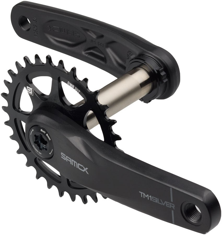 Samox Silver TM-1 Bicycle Crankset 155mm 3-Bolt Direct Mount 30T Chainring
