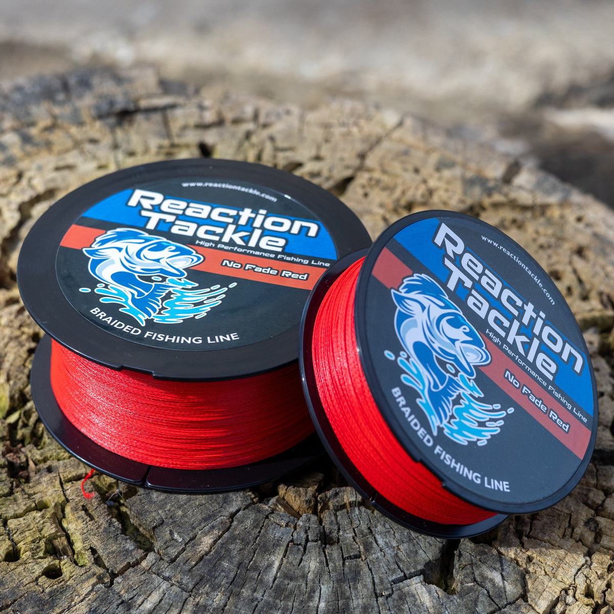 High-Performance Braided Fishing Line No Fade Red - Multiple Sizes & Lengths
