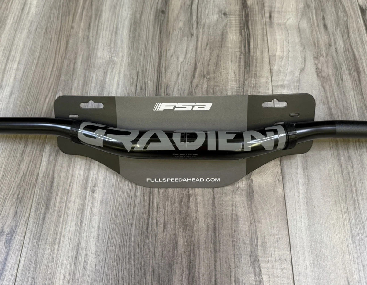 FSA Gradient Riser MTB Handlebar 35x25x800mm Alloy Black Enduro Trail