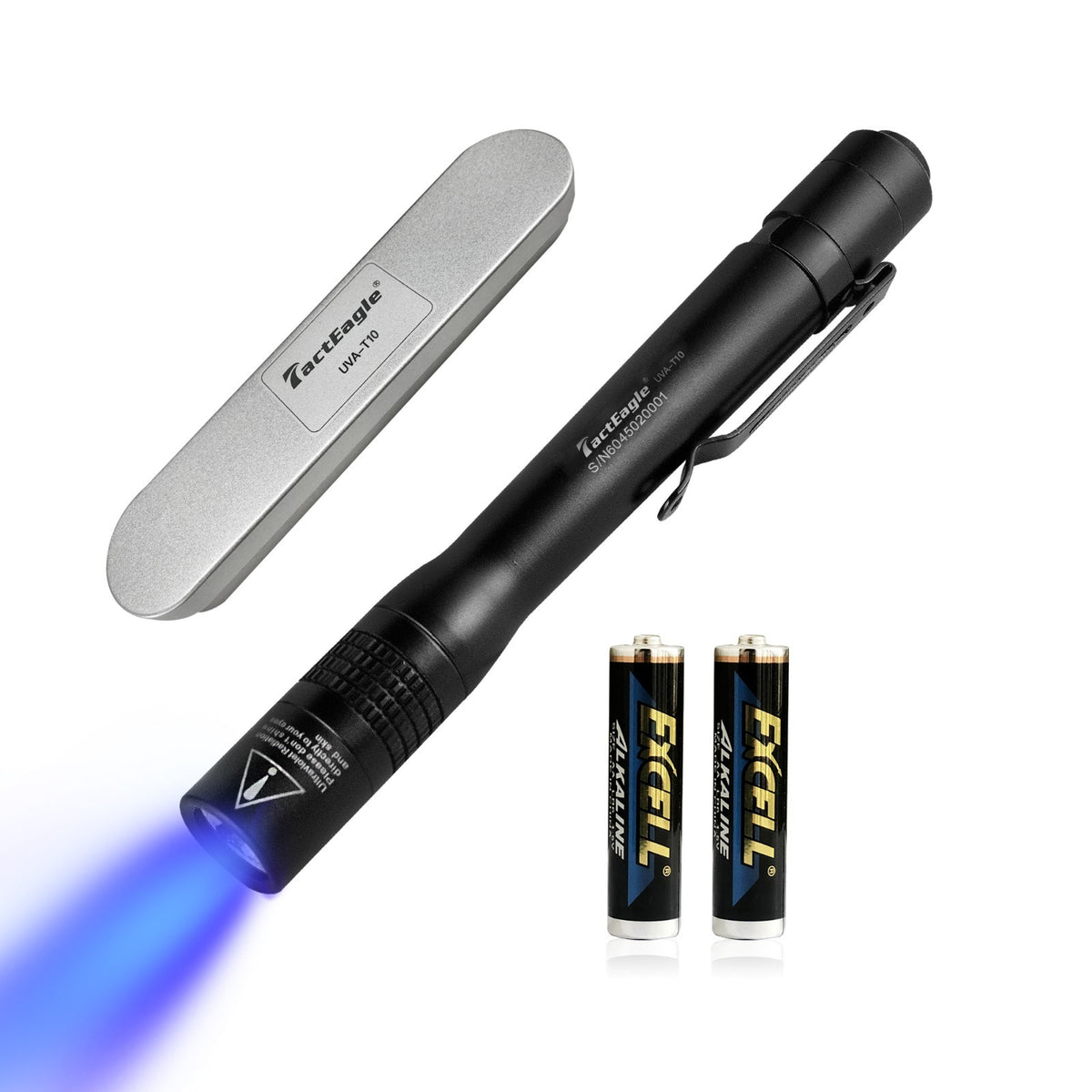 UV Black Light Flashlight 365nm Mini Pen Leak Detector for Pets Jewelry Currency