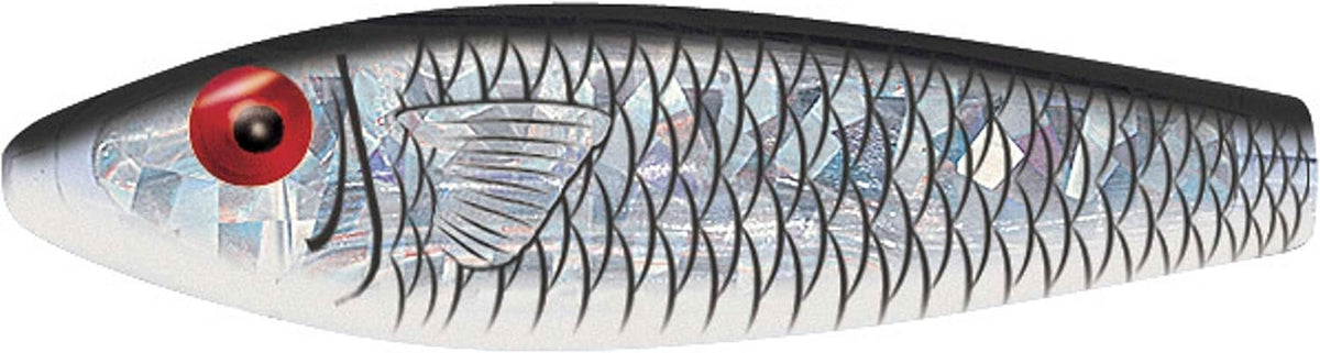 MirrOlure Catch 2000 Suspending Twitchbait 3.5" Black Back Silver Fishing Lure