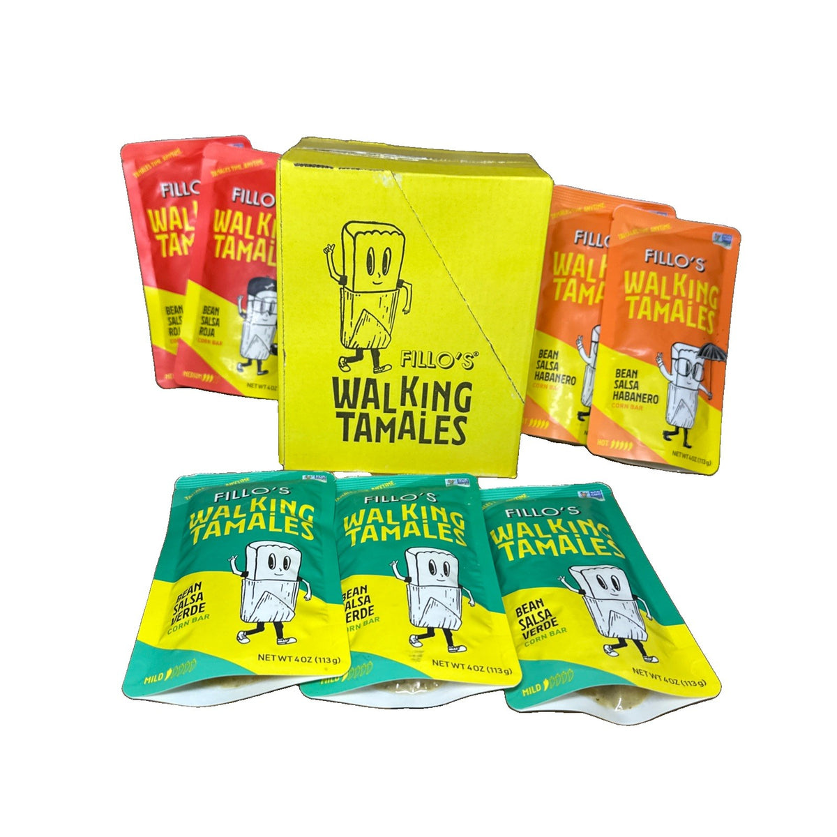 Vegan Ready-to-Eat Tamales Variety Pack - 4oz, 14 Flavors, Non-GMO