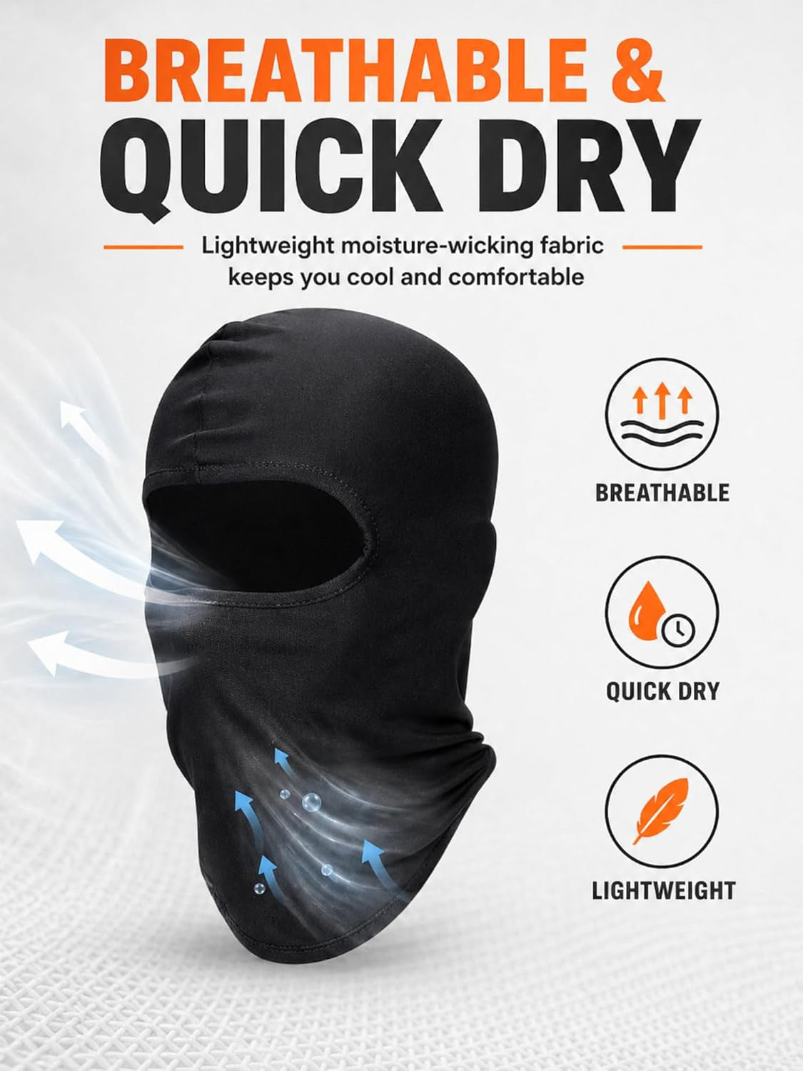 Men's Full Face Ski Balaclava Mask 6 Pack Winter Face Covering
