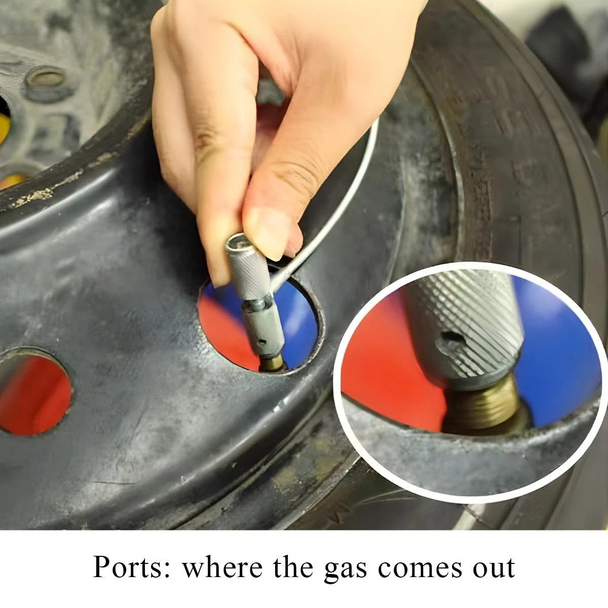 Valve Stem Installation Fishing Tool Set for Tire Repair - 2PCS
