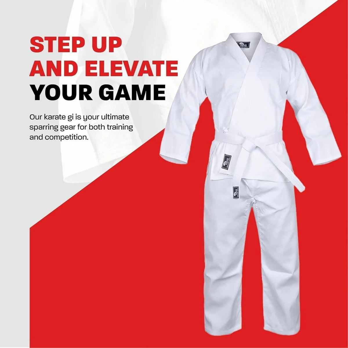 Lightweight Karate Uniform for Kids & Adults with Belt - Martial Arts Gi