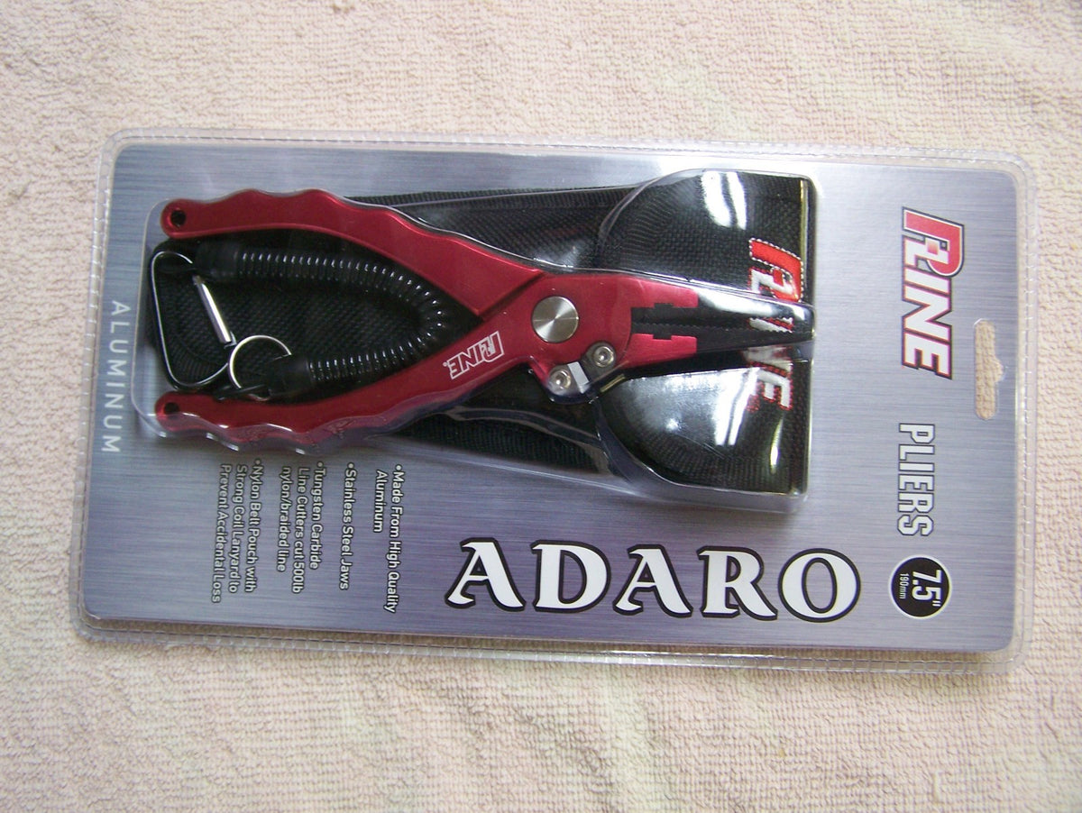 Aluminum Fishing Pliers with Line Cutter and Sheath - 7.5 Inch Saltwater Tackle
