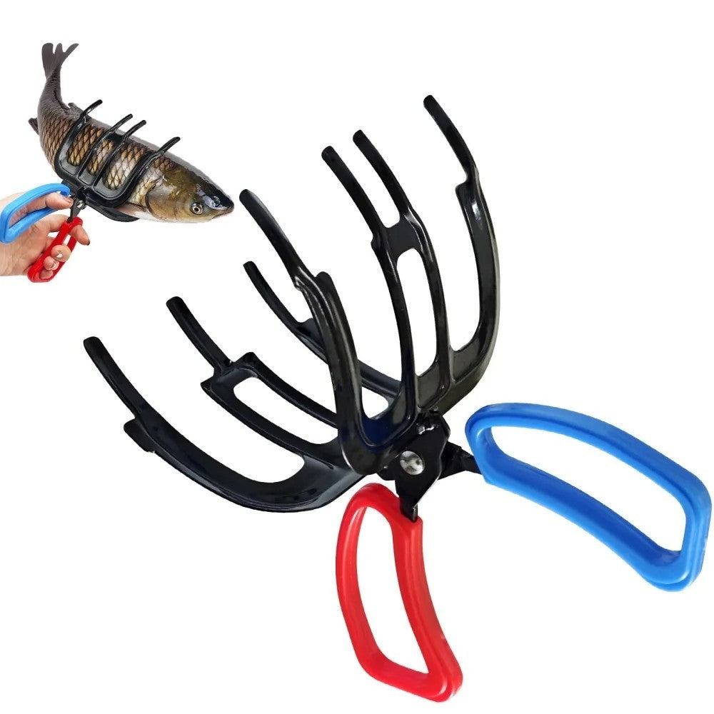 Portable Fish Gripper 3 Claw Metal Catch Control Tool for Anglers