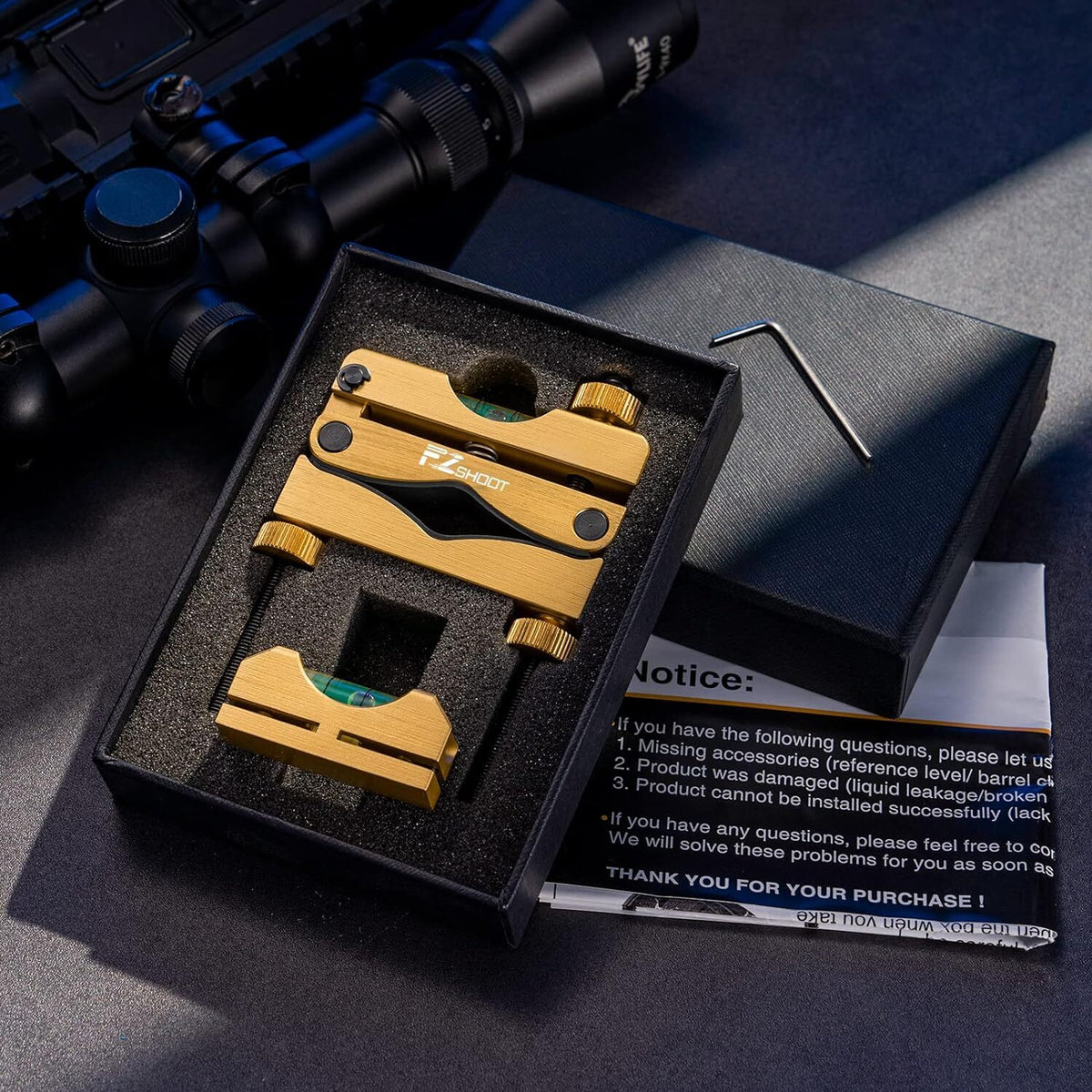 Magnetic Scope Leveling Kit for Rifles and Optics - Gunsmith Tool
