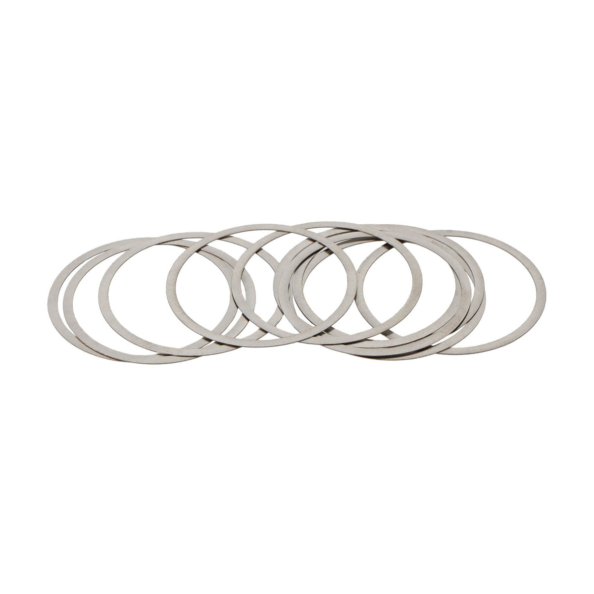 Stainless Steel Center Lock Rotor Shim Set - 0.2mm Thickness, 10 Pack