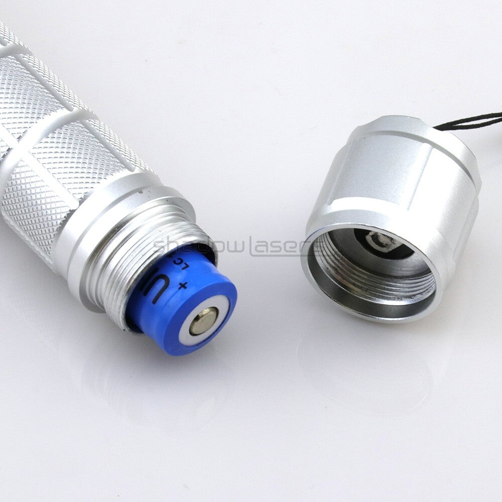 Adjustable Focus Blue Laser Pointer with Battery & Charger - 450nm 3000-5000M Range