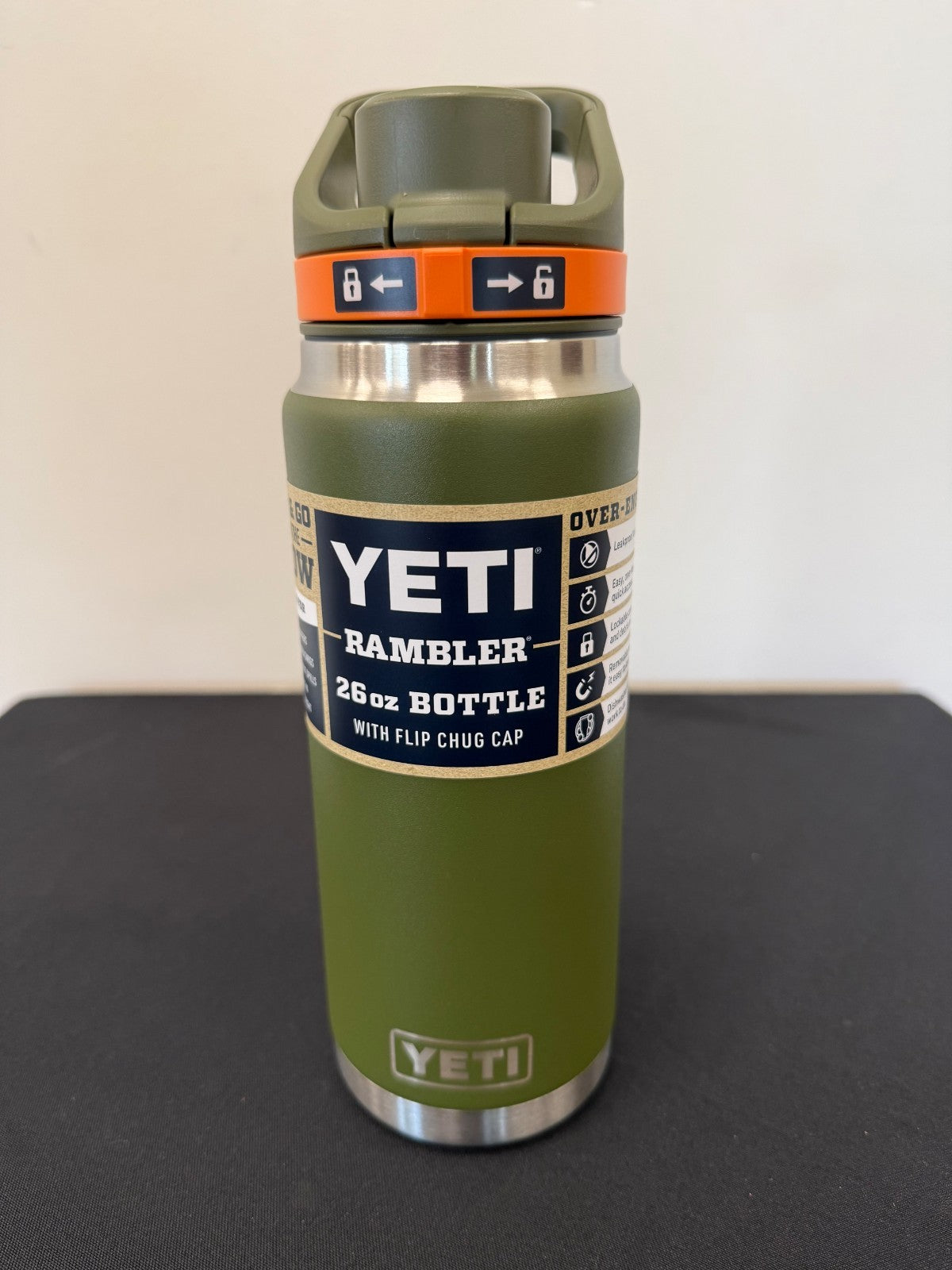 26oz Insulated Water Bottle with Flip Chug Cap - Durable Stainless Steel Outdoor Hydration